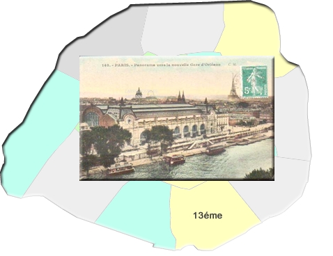 Old postcards of France île de France Paris 75 : old postcards Paris 13éme arrondissements