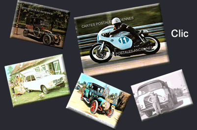 Postcards Anciennes Cars Motorcycles